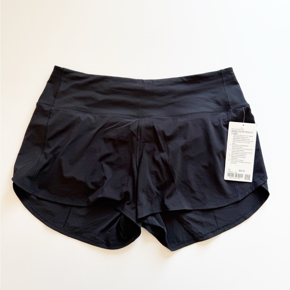 Lululemon Speed Up HR Shorts 4” Lined NWT